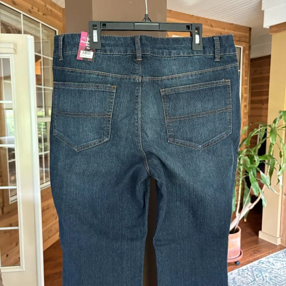 Rural King Jeans Women 14 Bootleg Midrise Stretch Cowgirl Western Work Chore NEW - Picture 9 of 9